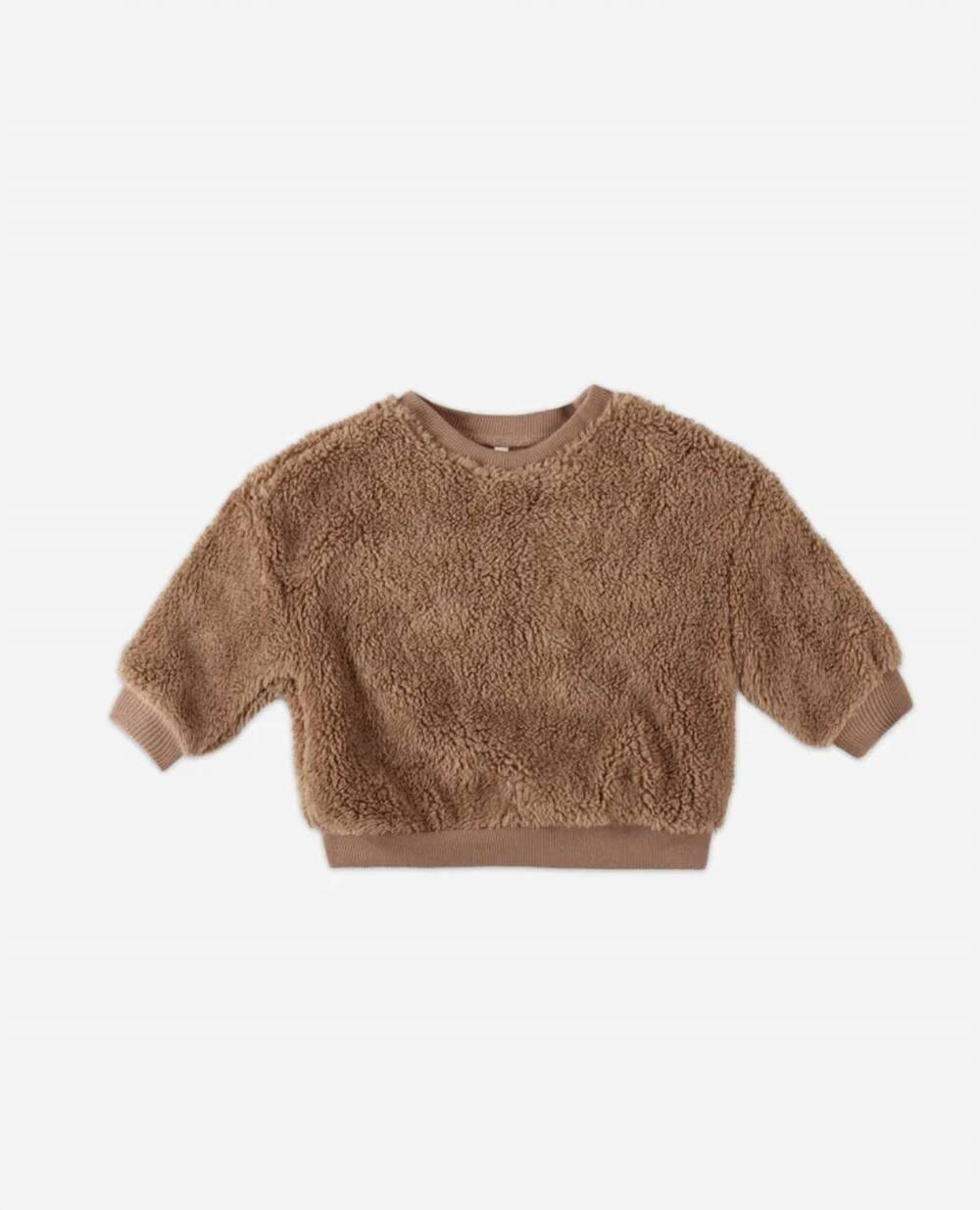 NEW RYLEE + CRU kids drop shoulder sweatshirt in caramel